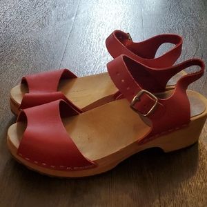 Swedish wooden clog sandals